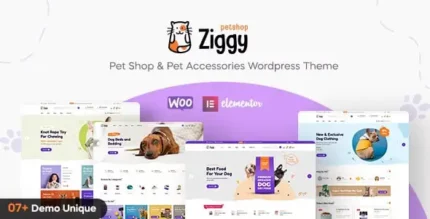 Ziggy Pet Shop WordPress Theme - Theme WordPress Cửa Hàng Thú Cưng