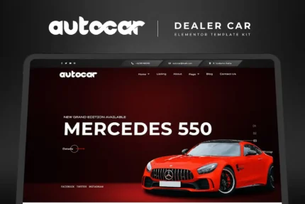 Autocar – Car Dealer Elementor Template Kit