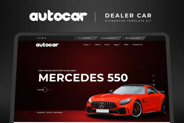 Autocar – Car Dealer Elementor Template Kit