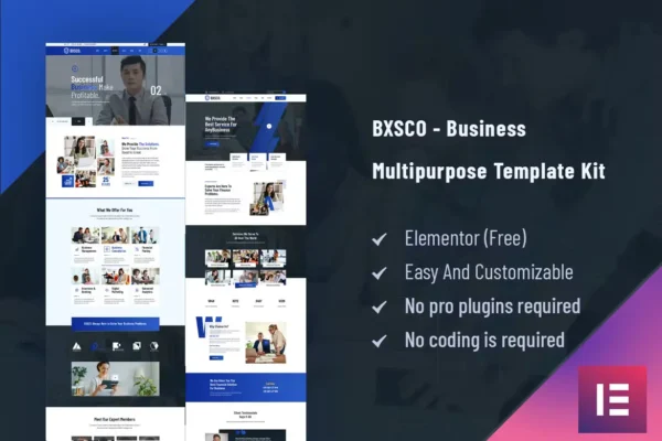 BXSCO – Business Multipurpose Elementor Template Kit