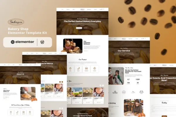 Bakery.co – Bakery Shop Elementor Template Kit