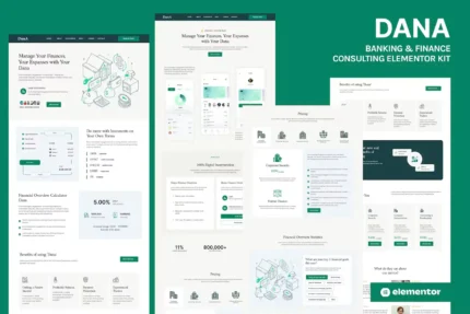 Dana – Banking and Finance Consulting Elementor Template Kit