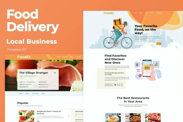 FoodDelivery – Local Business Elementor Template Kit