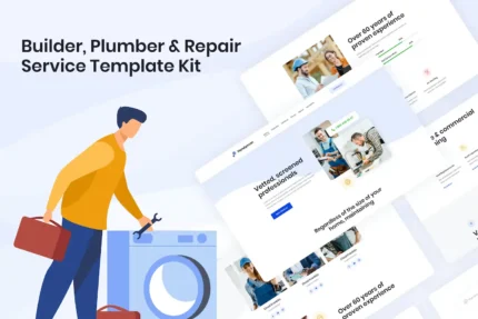 Handyman – Builder Plumber & Repair Service Elementor Template Kit