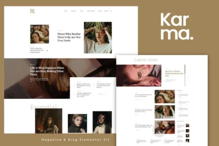 Karma – Blog & Magazine Elementor Template Kit