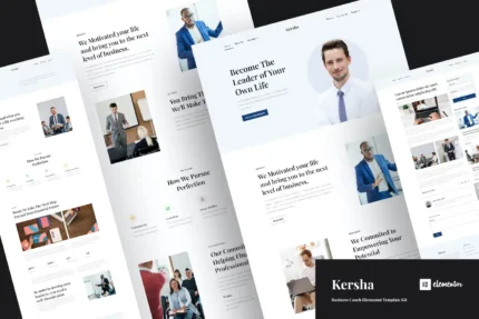 Kersha – Business Coach Elementor Template Kit