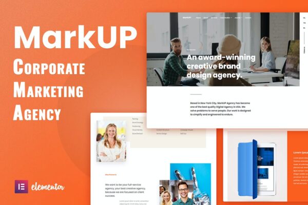 MarkUP – Corporate & Marketing Agency Elementor Template Kit