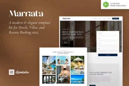 Marriata – Hotel & Resort Elementor Template Kit