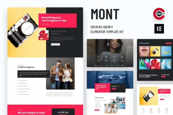 Mont – Agency Elementor Template kit